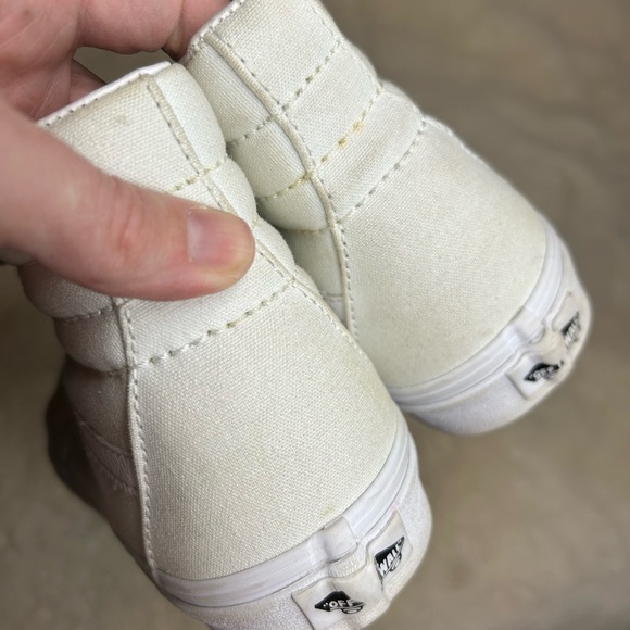 Vans White High-Top Sneakers 7 - Picture 6 of 7